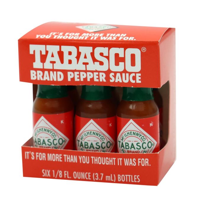 Tabasco Pepper Sauce 6x3.7ml | Condiments & Seasoning | Sauces & Dressings | Sauces