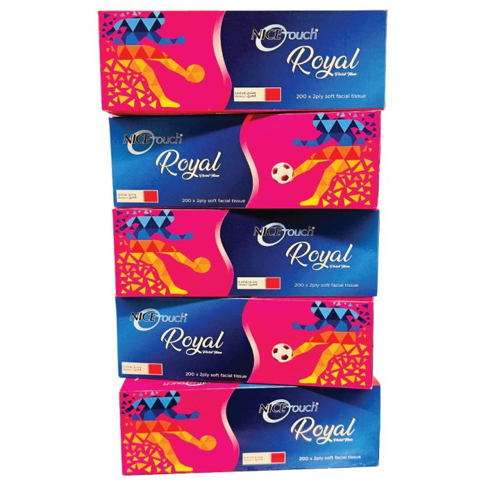 Nice Touch Royal Facial Tissue 5 Boxes | Disposable & Storage | Tissues & Wipes | Facial Tissues