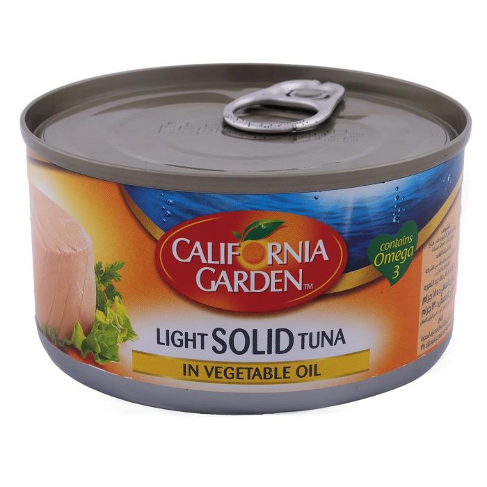 California Garden Light Solid Tuna In Vegetable Oil 185g | Canned & Jarred Food | Canned Tuna & Seafood