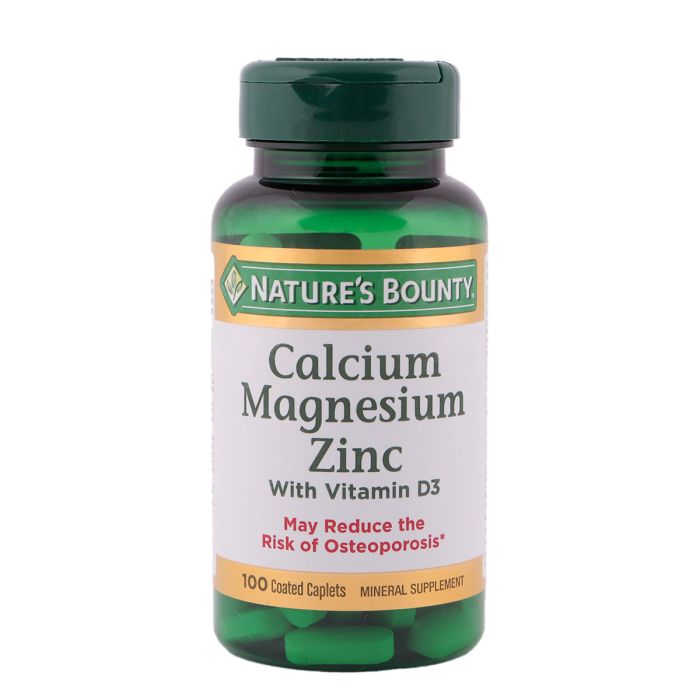 Natures Bounty Calcium Magnesium Zinc With Vitamin D 100 Tablets | Health & Wellness | Vitamins & Supplements