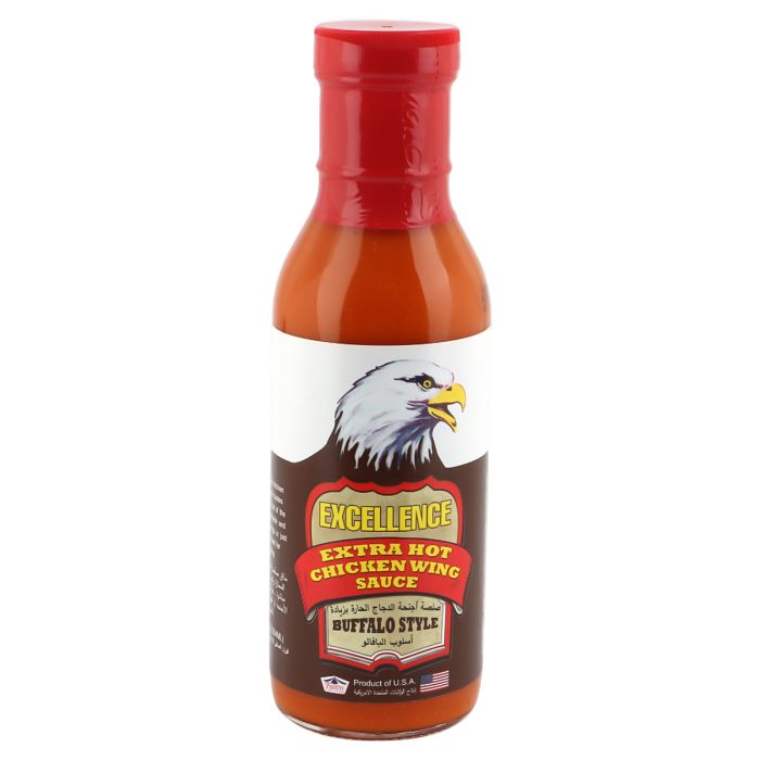Excellence Extra Hot Chicken Wing Sauce Buffalo Style 354ml | التوابل والبهارات | الصلصات والتتبيلات | صلصات | صلصات حارة