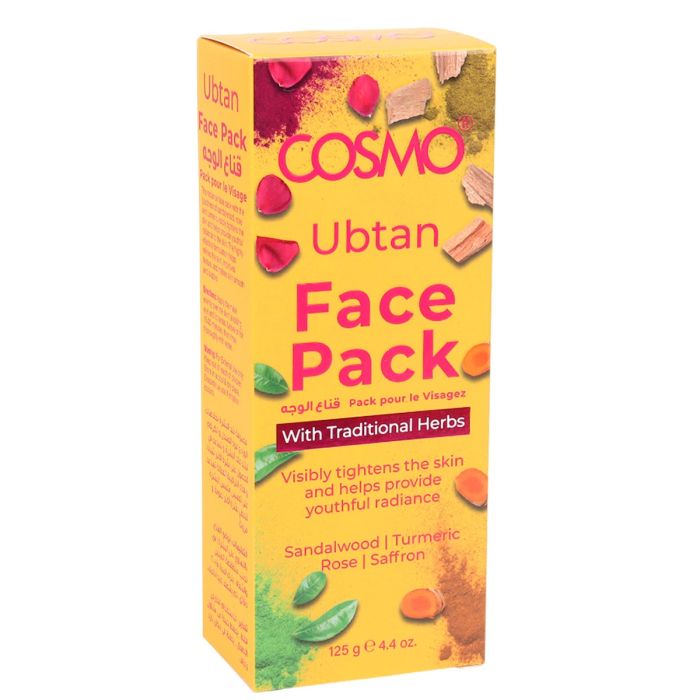 Cosmo Face Pack Ubtan with Traditional Herbs 125g | رعاية شخصية | العناية بالوجه | Serums & Creams