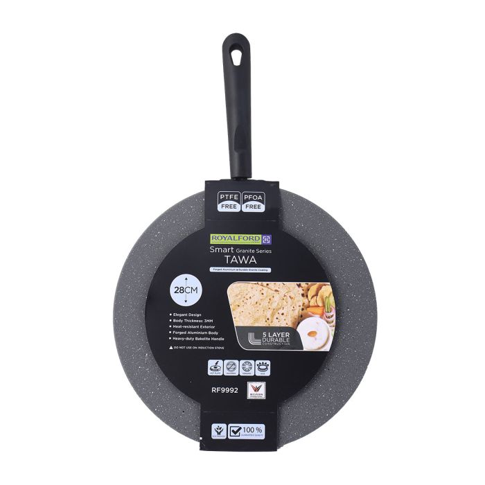 Royalford Granite Tawa 28cm | Kitchen & Dining | Cookware | Pans