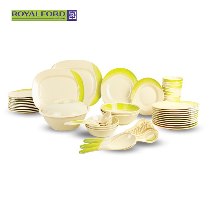 Royalford Melamine Dinner Set 64 Pieces | Kitchen & Dining | Dinnerwares & Servewares