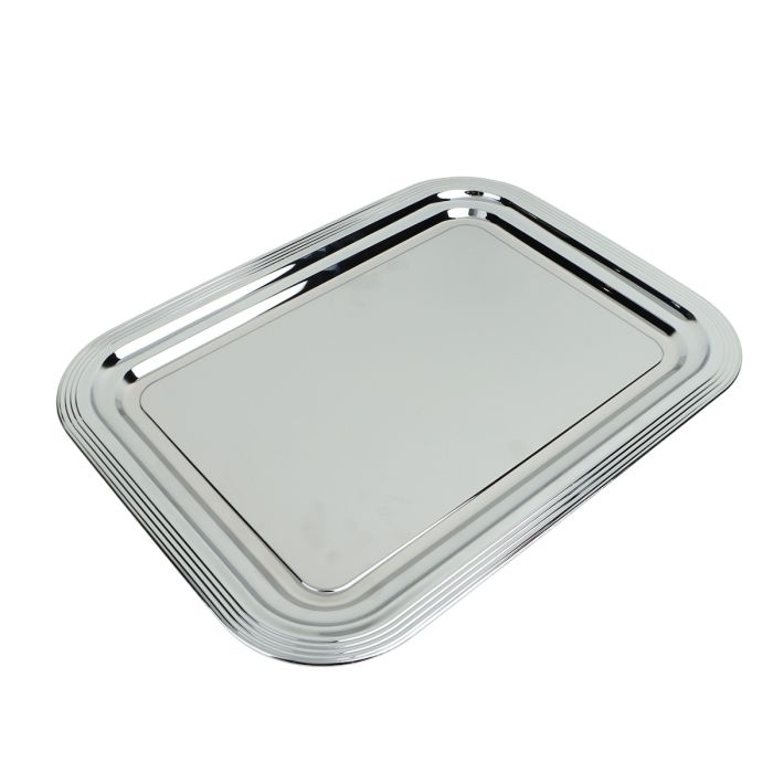 Silver Tray Stainless Steel Single GER6838 | المطبخ والطعام | أدوات الطعام والتقديم
