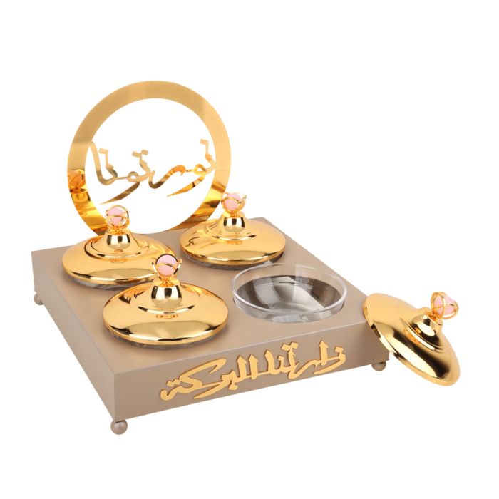 Candy Bowl Divide 4 Part YX A0362 C G | المطبخ والطعام | أدوات الطعام والتقديم