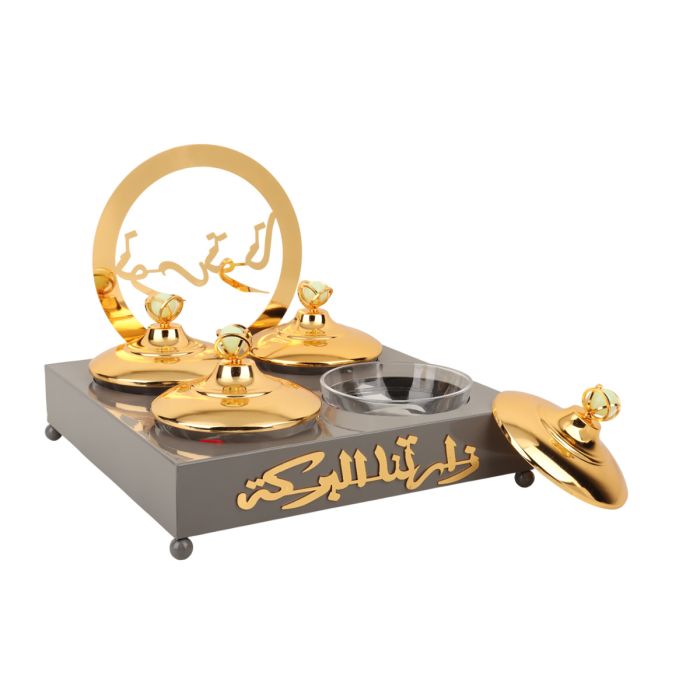Candy Bowl Divide 4 Part YX A0362 G G | المطبخ والطعام | أدوات الطعام والتقديم