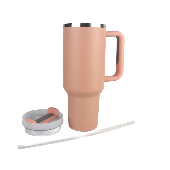 Stainless Steel Car Mug With Straw | Dining Essentials | Tea & Coffee Ware | Travel Mugs & Flasks