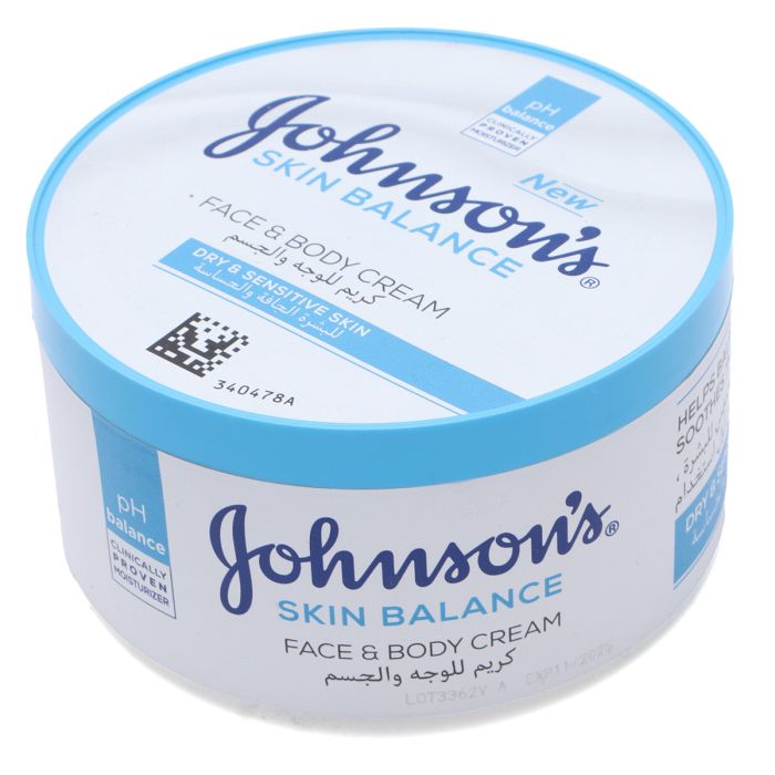 كريم جونسون لتوازن البشرة للوجه والجسم 300 مل | رعاية شخصية | العناية بالجسم والاستحمام | Body Lotions & Creams