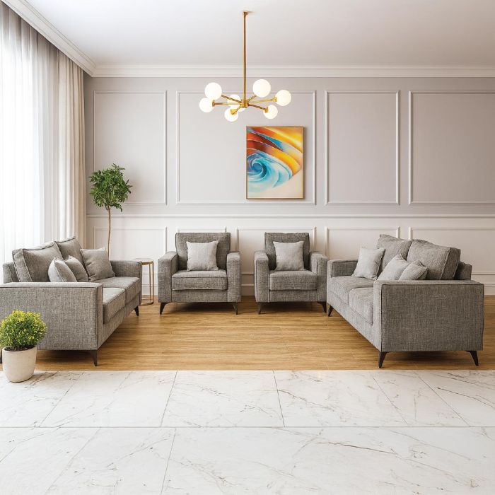 Modern Sofa Set (2x3 Seaters, 2x1 Seater) | Furniture | Living Room Furniture | Sofa Sets