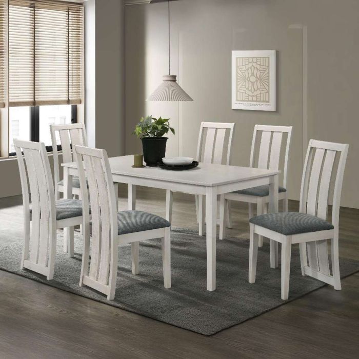 Dining Table Set Wooden 1+6 | Furniture | Kitchen & Dining Room