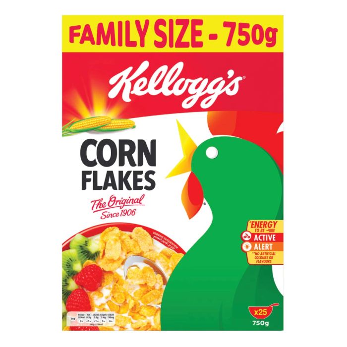 Kelloggs Corn Flakes Family Size 750g | Breakfast Food | Cereals | Healthy Cereals
