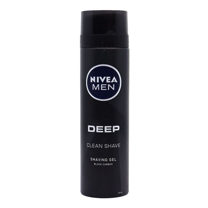 Nivea Men Shaving Gel Deep Clean Shave Black Carbon 200ml | Personal Care | Shaving & Hair Removal | Shaving Creams & Gels