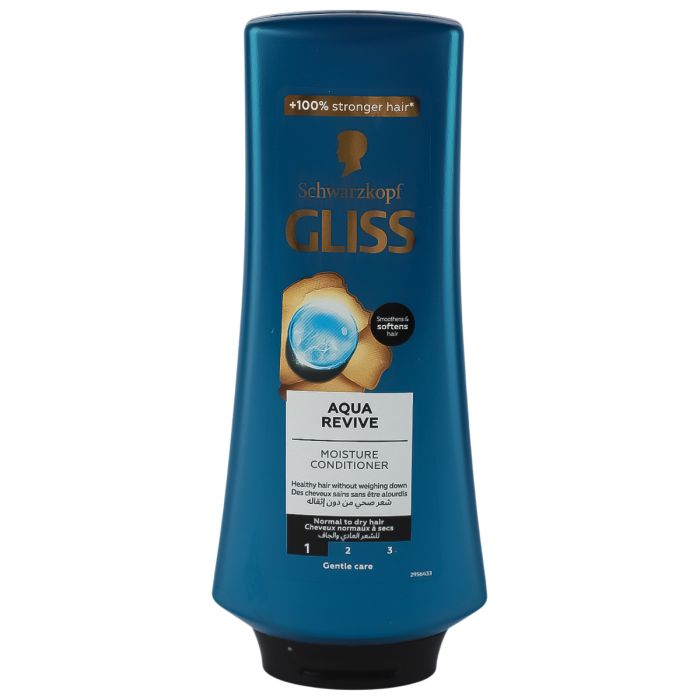 Schwarzkopf Gliss Moisture Conditioner Aqua Revive 360ml | Personal Care | Hair Care | Hair Serums