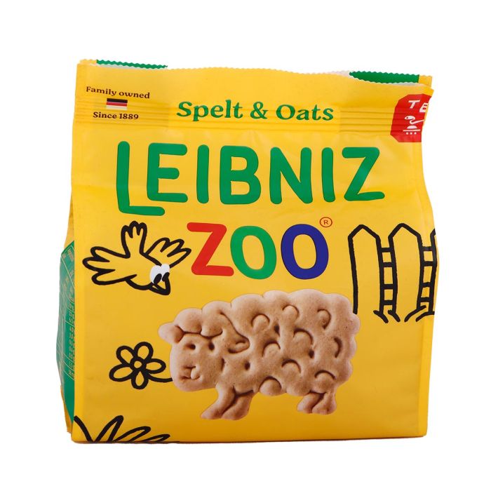 Bahlsen Leibniz Zoo Spelt & Oats Biscuits 100g | Snacks & Candy | Biscuits | Plain Biscuits