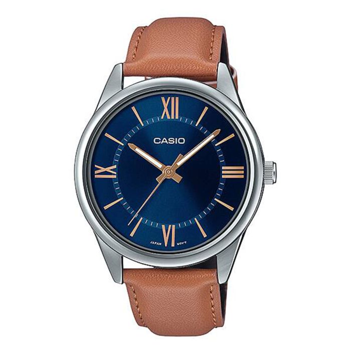 Casio Analog Leather Watch For Men MTP V005L 2B5UDF | Men | Men Watches | Men Formal Watches