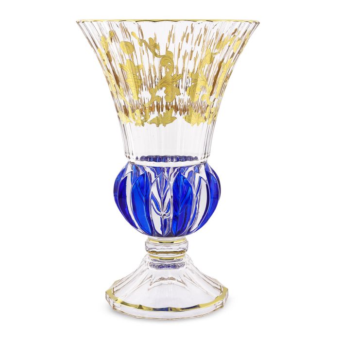 Vasa Crystal with Foot Blue | Kitchen & Dining | Glasswares & Drinkwares