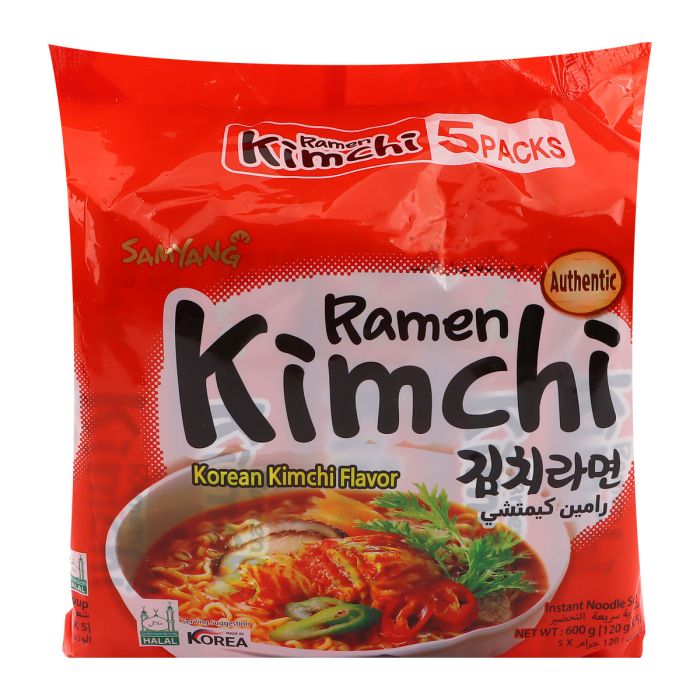 Samyang Ramen Kimchi Instant Noodle Soup 5x120g | Dry Food | Noodles & Soups | Instant Noodles