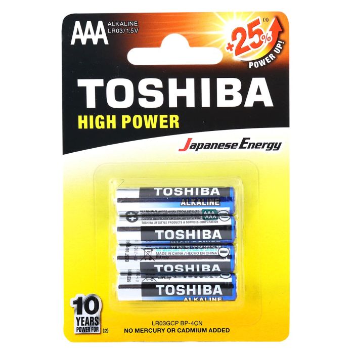 Toshiba Aaa Battery Pack 4 Pieces | Power Batteries | Batteries & Chargers