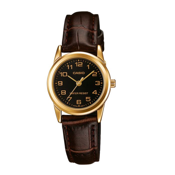Casio Analog Leather Watch Brown For Women LTP-V001GL- 1BUDF | Women | Women Watches | Women Formal Watches