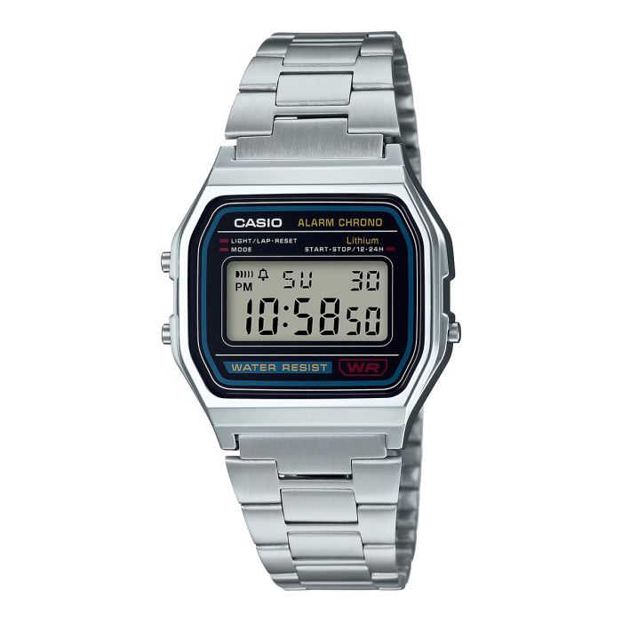 Casio Vintage Stainless Steel Watch For Women  A158WA 1DF | السيدات | ساعات نسائية | ساعات نسائية رسمية
