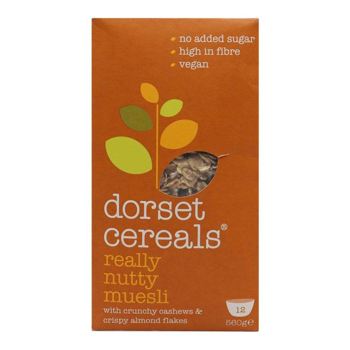 Dorset Really Nutty Muesli Cereals 560g | Breakfast Food | Cereals | Healthy Cereals