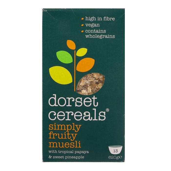 Dorset Simply Fruity Muesli Cereals 620g | Breakfast Food | Cereals | Healthy Cereals