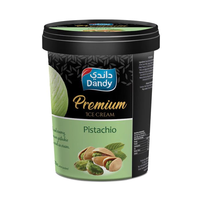 Dandy Premium Pistachio Ice Cream Tub 500ml | Ice Cream | Cups & Tubs