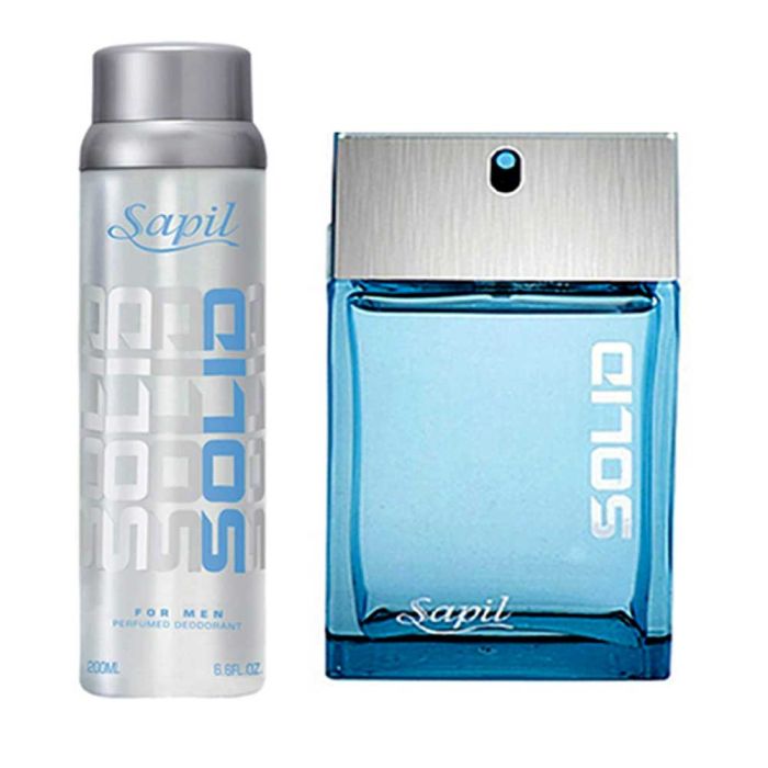 Sapil Solid Eau De Toilette 100ml & Deo 150ml Gift Set For Men | Perfumes & Fragrances | Men Perfumes