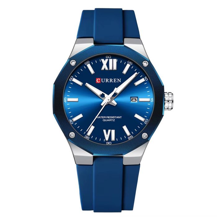 Curren Gents Rubber Watch Blue | Men | Men Watches | Men Formal Watches