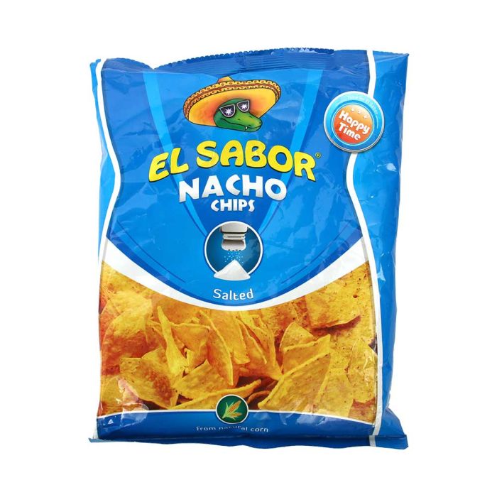 El Sabor Nacho Chips Salted 100 gm | Snacks & Candy | Chips & Dips | Puffed Chips