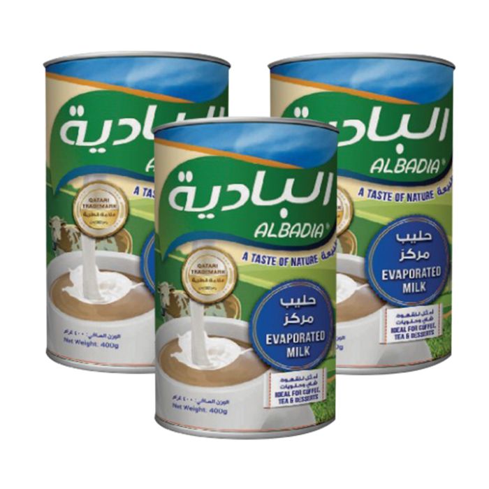 Al Badia Evaporated Milk 3x400g | Dairy - Egg & Cheese | Milk | Evaporated Milk