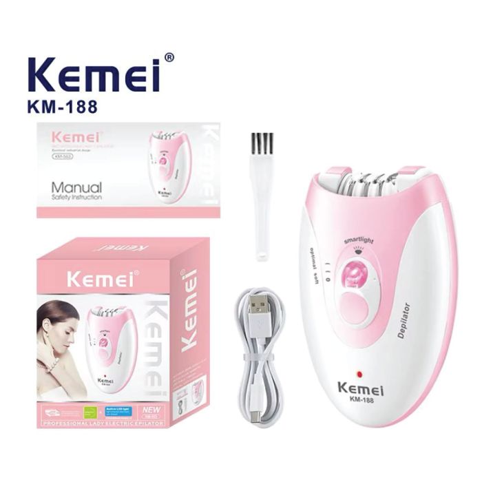 Ladies Epilator KM-188 | Personal Grooming | Hair Laser & Epilators