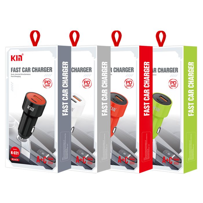 KM Fast Car Charger 20W K-C21 | Car Accessories