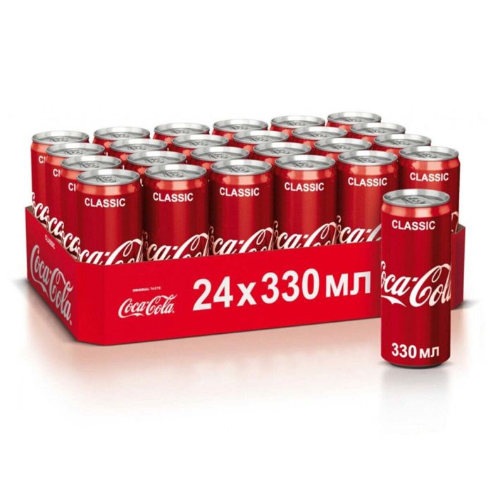 Coca Cola Classic Soft Drink 24x330ml | Beverages | Soft Drinks | Cola Flavor