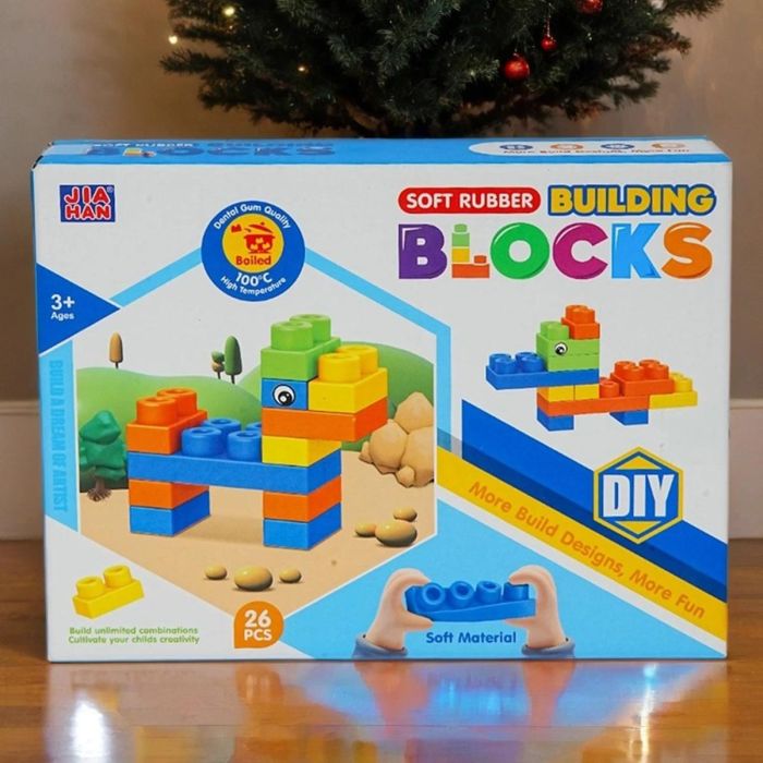 Soft Rubber Building Blocks Toy | Educational Toys