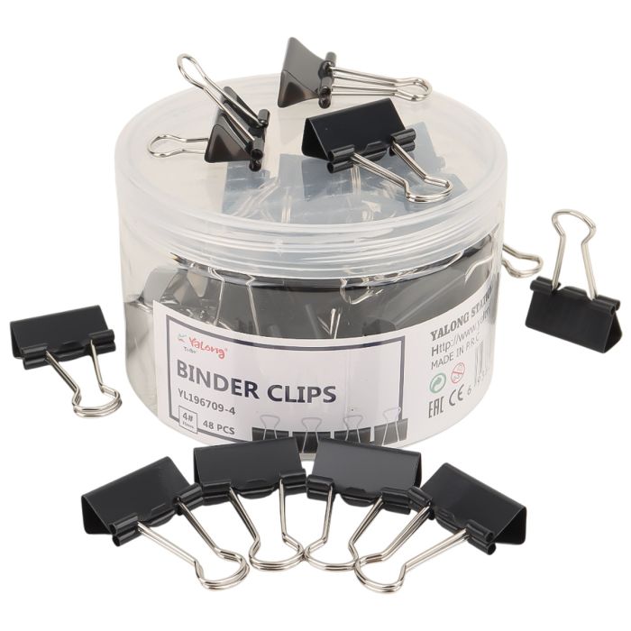 Yalong Binder Clip 48 Pieces | Office & School Supplies