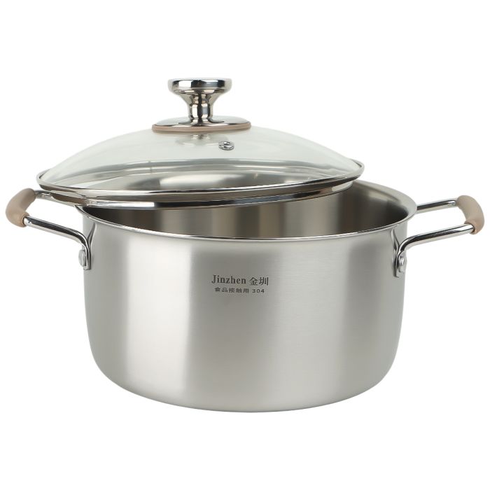 Stainless Steel Casserole With Cover 20cm | المطبخ والطعام | أدوات الطهي