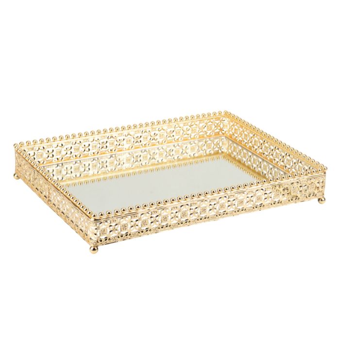 Metal Mirror Tray YG 2355 A | المطبخ والطعام | أدوات الطعام والتقديم