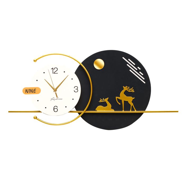 ساعة حائط جذابة بتصميم جميل - 2520 | ديكور المنزل | الساعات | Decoration Clocks