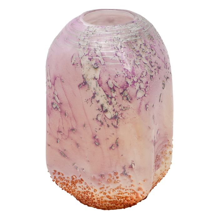 مزهرية زجاجية صغيرة منقوشة | ديكور المنزل | الهدايا التذكارية والتحف