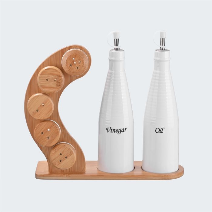 Ceramic Oil & Vinegar Dispenser Set | Kitchen & Dining | Storages & Organizers
