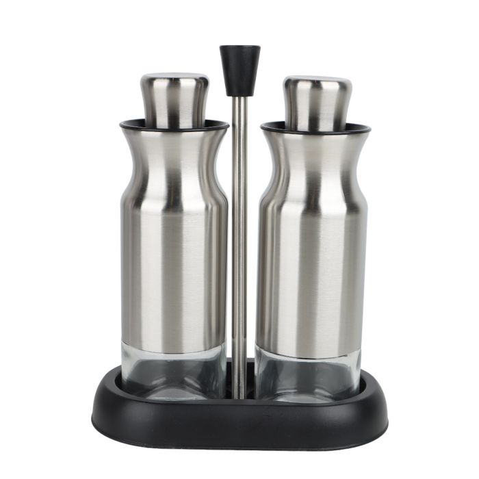 Salt Pepper Set Stainless Steel 2 Pieces 1006 16531 | المطبخ والطعام | التخزين والمنظمات