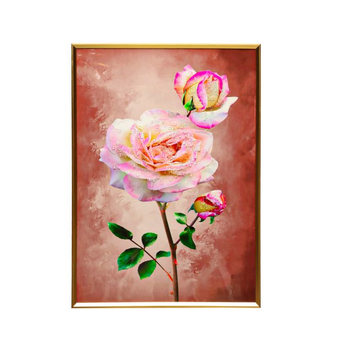 صورة ديكورية للوردة 60×80 سم | ديكور المنزل | الإطارات | Picture Frames