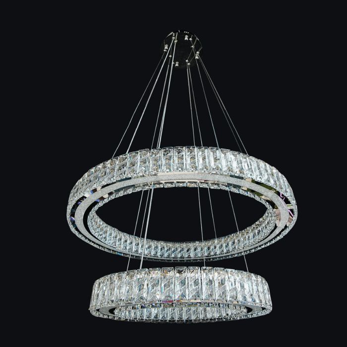 Crystal Hanging Light 8045-600+400-CH | Lights & Chandeliers | Chandeliers