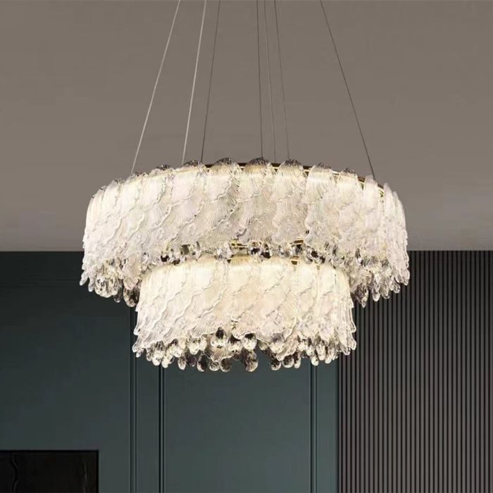 Crystal Hanging Light B8022-800+500 | Lights & Chandeliers | Chandeliers