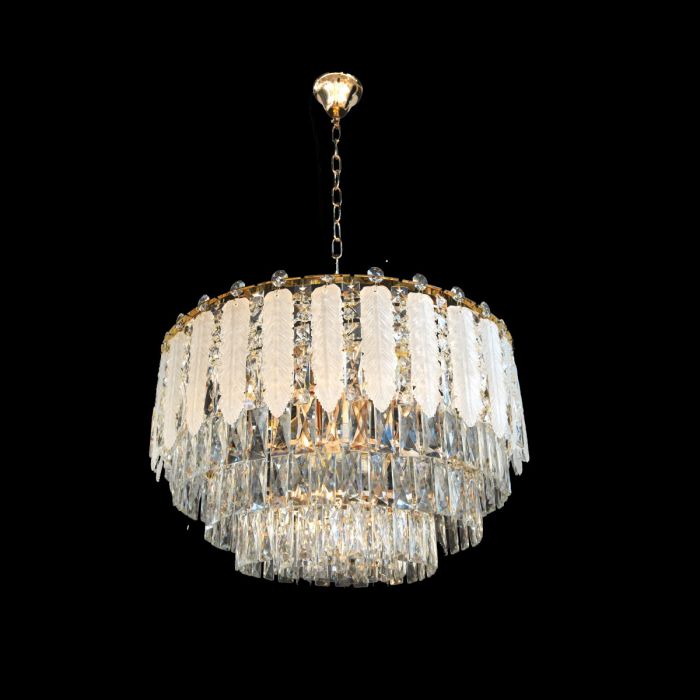 Crystal Hanging Light Gold 1x2 OD60012/800-FGD | Lights & Chandeliers | Chandeliers