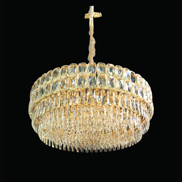 Crystal Hanging Light Golden (9 Bulb) | Lights & Chandeliers | Chandeliers