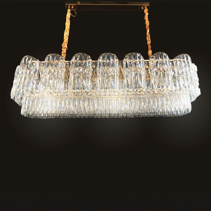 Crystal Hanging Light Golden 1108-1200X350-S GOLD | Lights & Chandeliers | Chandeliers