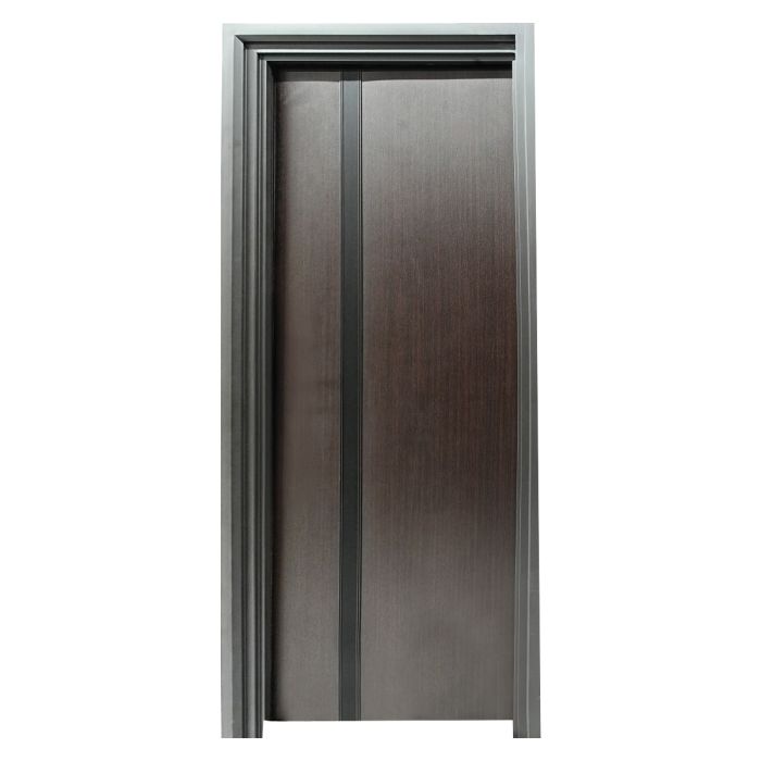 باب فولاذي مزدوج أيسر بني 140 × 210 1 × 2 | الأبواب والإكسسوارات